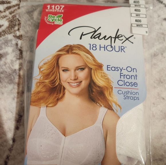 Playtex Women's 18 Hour Front-Close Wirefree Bra 1107 - Picture 2 of 2